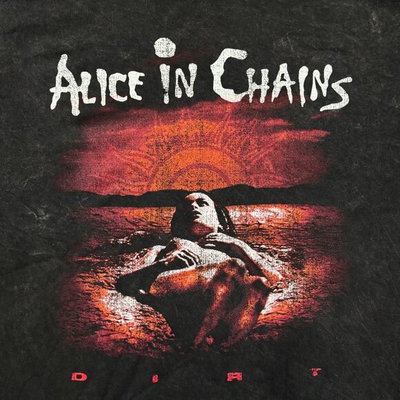 Alice In Chains Dirt Est 1987 Rock Band Mineral Wash T-Shirt Size 2X - Picture 2 of 4